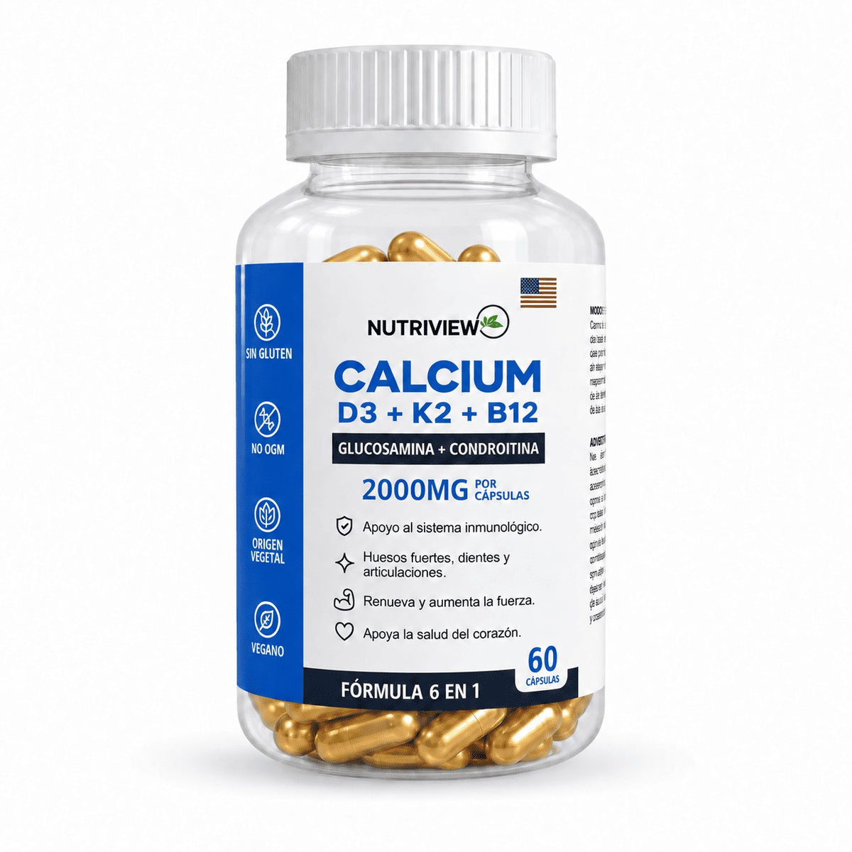 CALCIUM | D3, K2 y B12