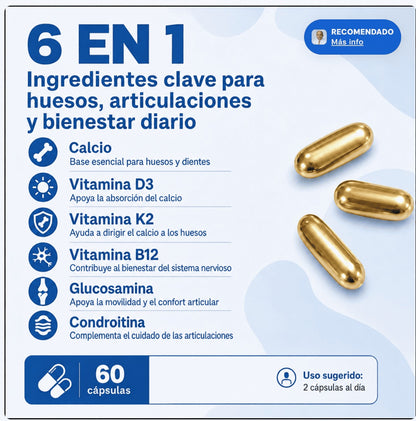CALCIUM | D3, K2 y B12